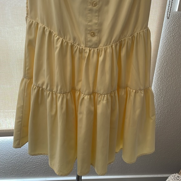 Tazga NWT Sunday Funday Pastel Yellow Spring/Summer Mini Dress - Picture 7 of 17